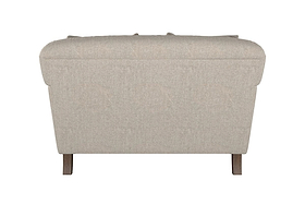 Deni Love Seat - Brera Linen Pebble