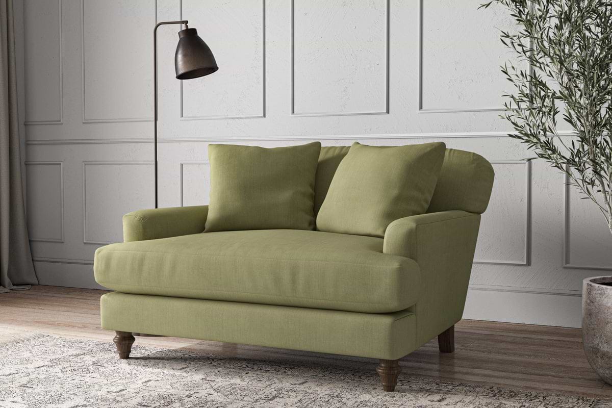 Deni Love Seat - Brera Linen Sage