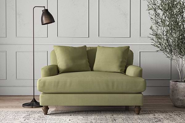 Deni Love Seat - Brera Linen Sage