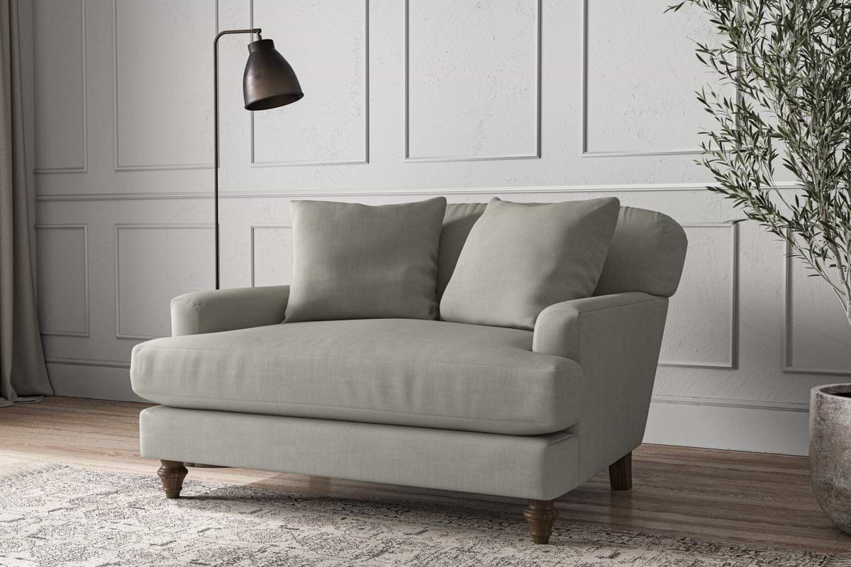 Deni Love Seat - Brera Linen Smoke