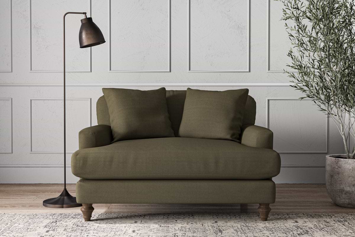 Deni Love Seat - Recycled Cotton Fatigue-MAKE TO ORDER-Nkuku