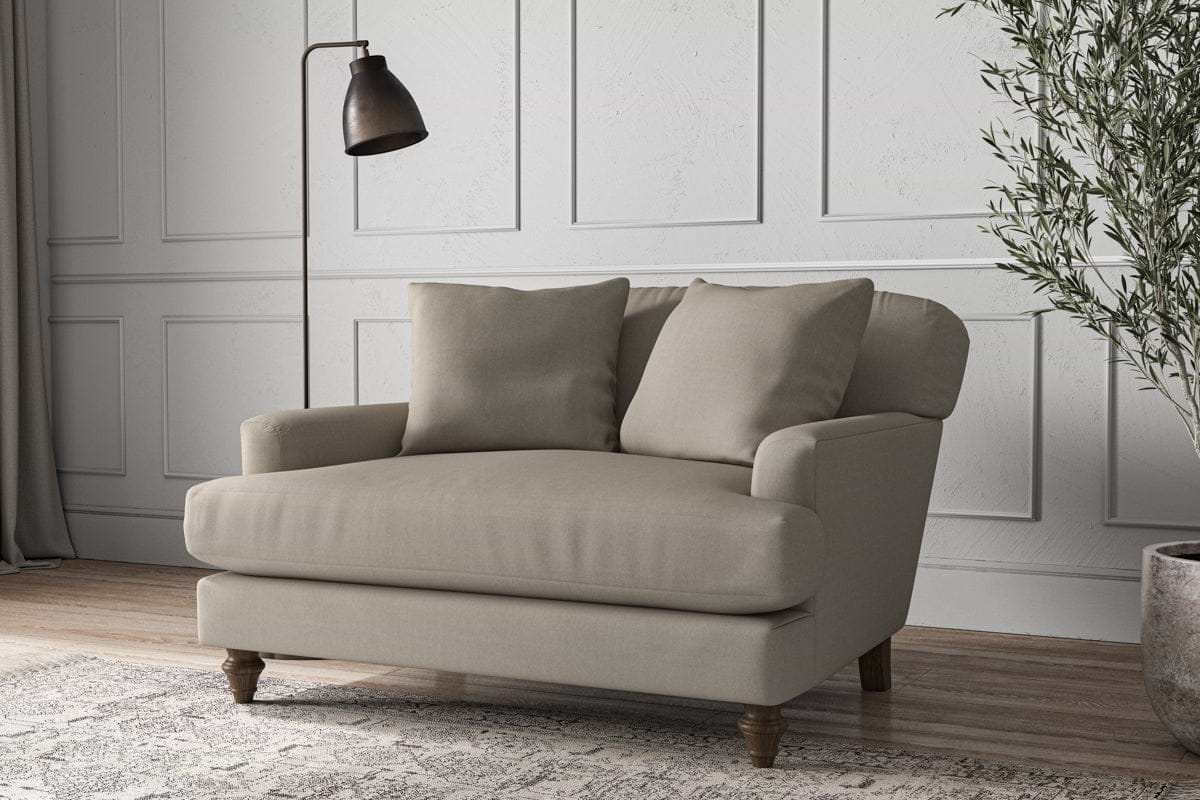 Deni Love Seat - Recycled Cotton Flax