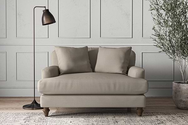Deni Love Seat - Recycled Cotton Flax