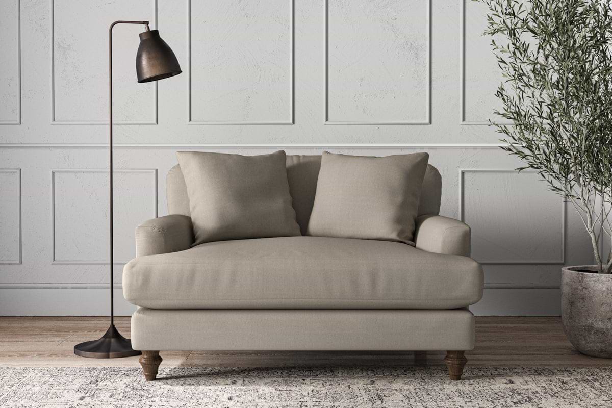Deni Love Seat - Recycled Cotton Flax