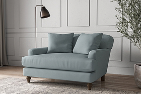 Deni Love Seat - Recycled Cotton Horizon-MAKE TO ORDER-Nkuku