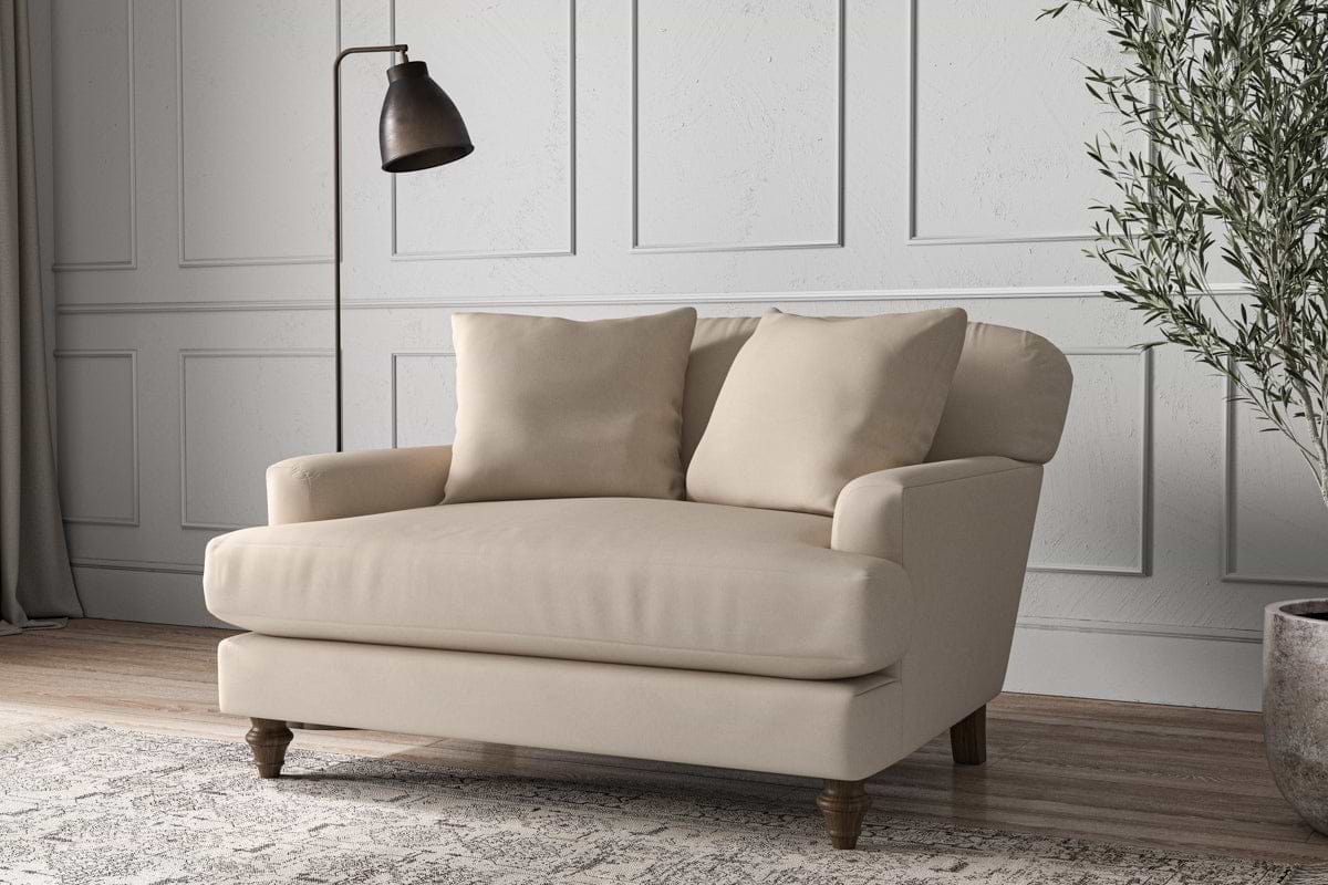 Deni Love Seat - Recycled Cotton Natural