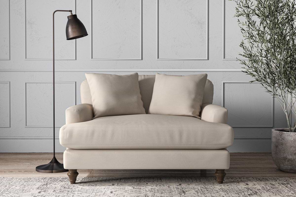 Deni Love Seat - Recycled Cotton Natural
