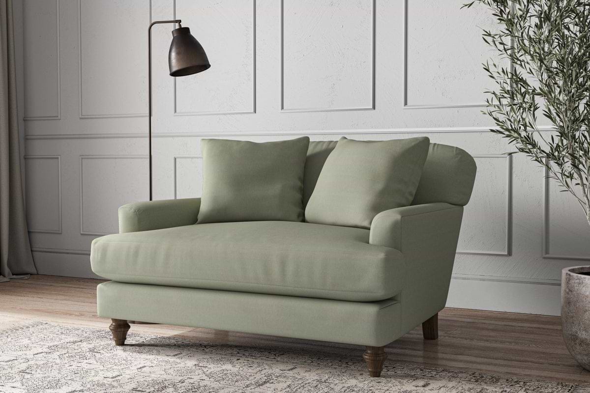 Deni Love Seat - Recycled Cotton Seaspray-MAKE TO ORDER-Nkuku
