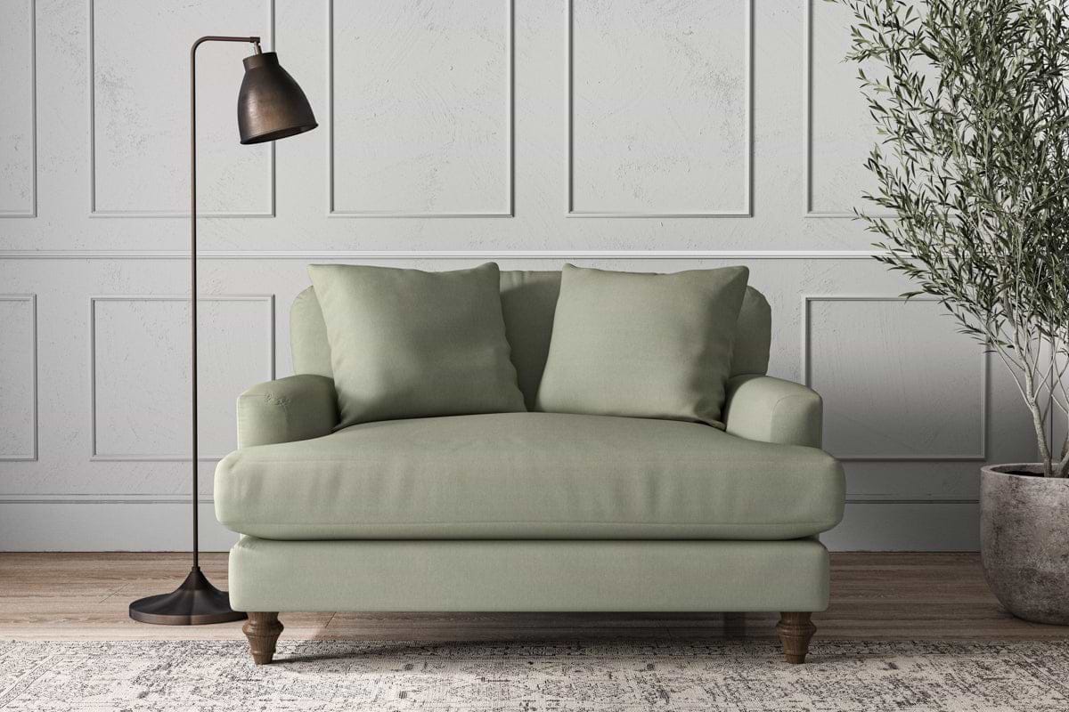 Deni Love Seat - Recycled Cotton Seaspray-MAKE TO ORDER-Nkuku