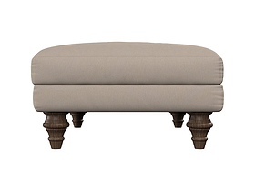 Deni Medium Footstool - Brera Linen Charcoal