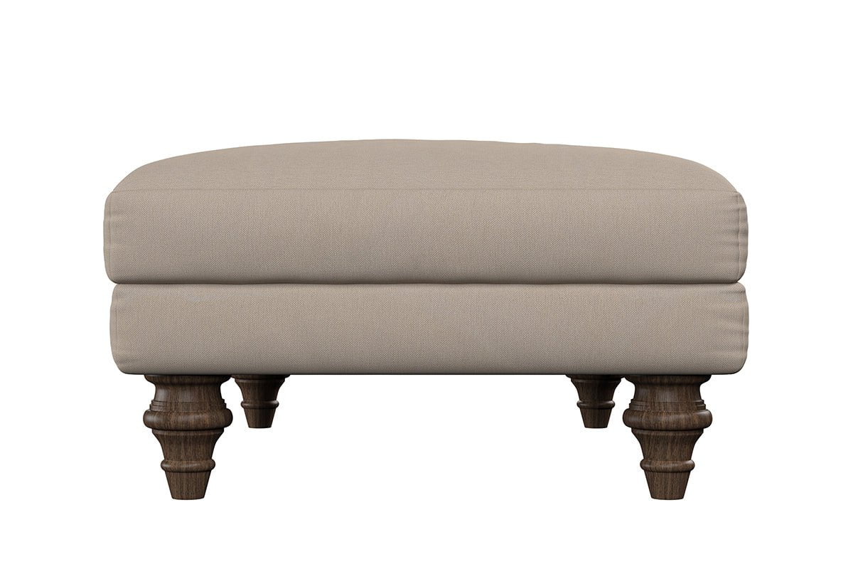 Deni Medium Footstool - Brera Linen Dusk