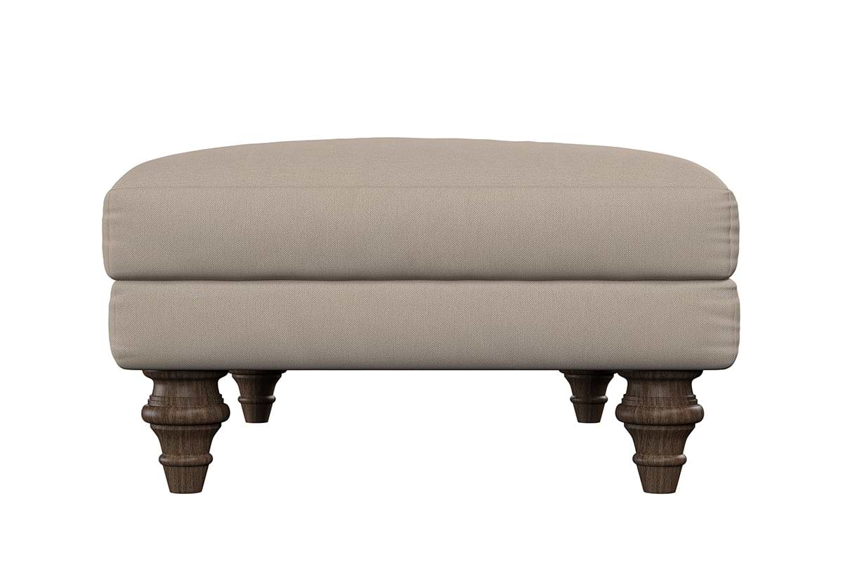 Deni Medium Footstool - Brera Linen Indigo