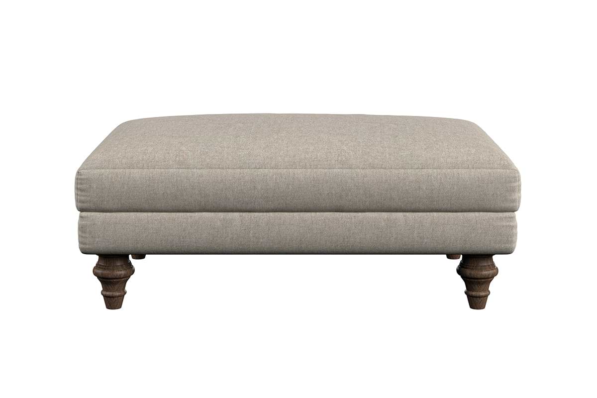 Deni Medium Footstool - Brera Linen Sage