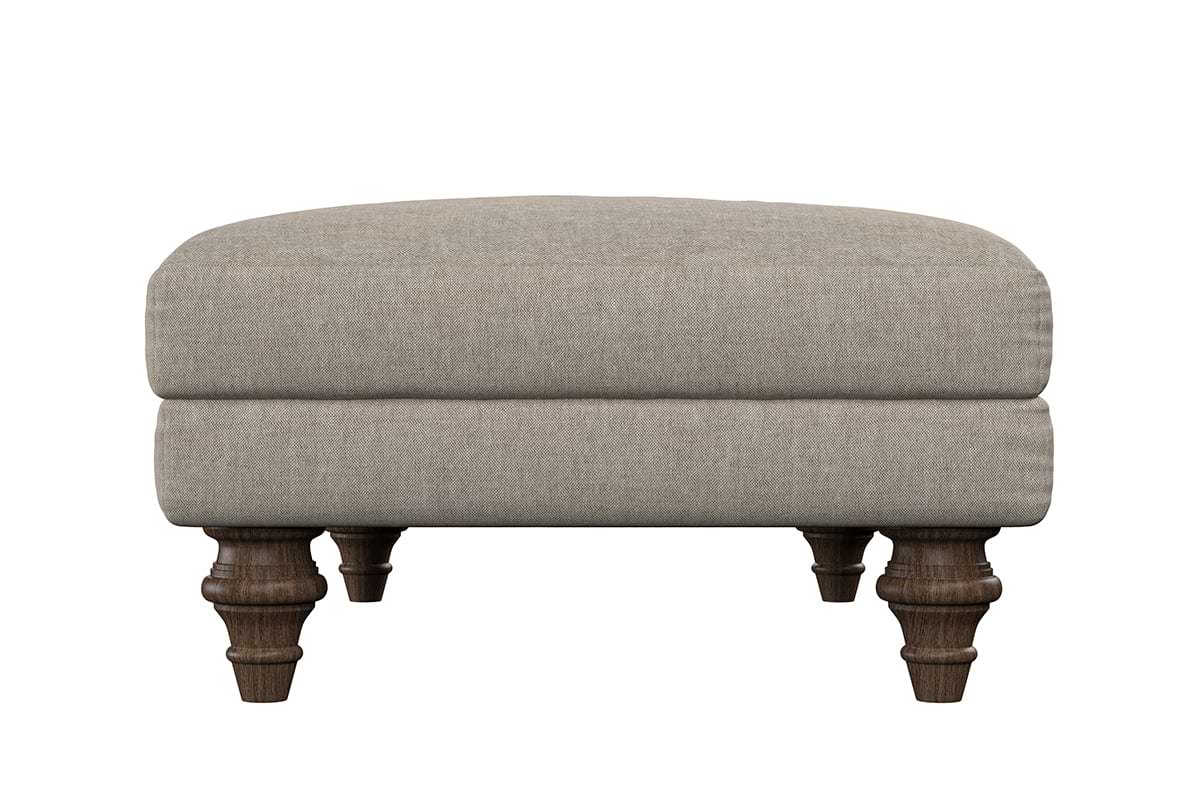 Deni Medium Footstool - Recycled Cotton Airforce