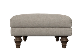 Deni Medium Footstool - Recycled Cotton Lavender-MAKE TO ORDER-Nkuku