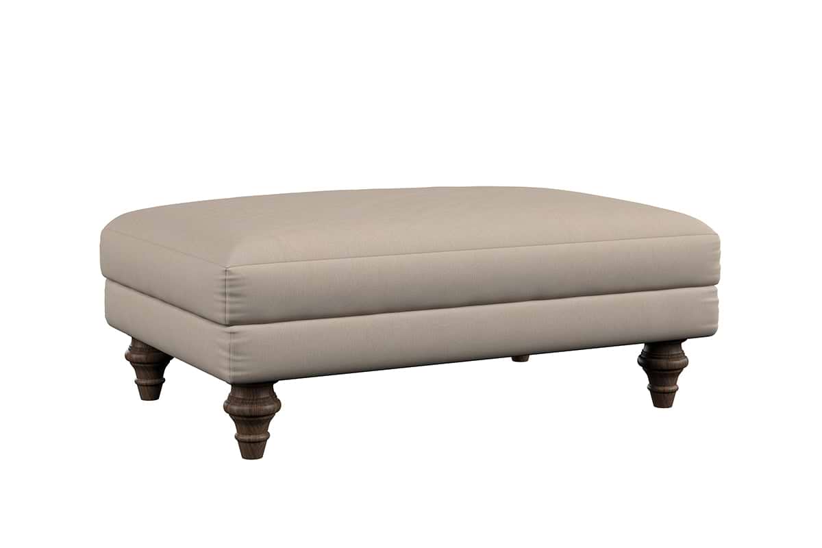 Deni Medium Footstool - Recycled Cotton Lavender-MAKE TO ORDER-Nkuku