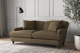 Deni Medium Sofa - Brera Linen Chestnut