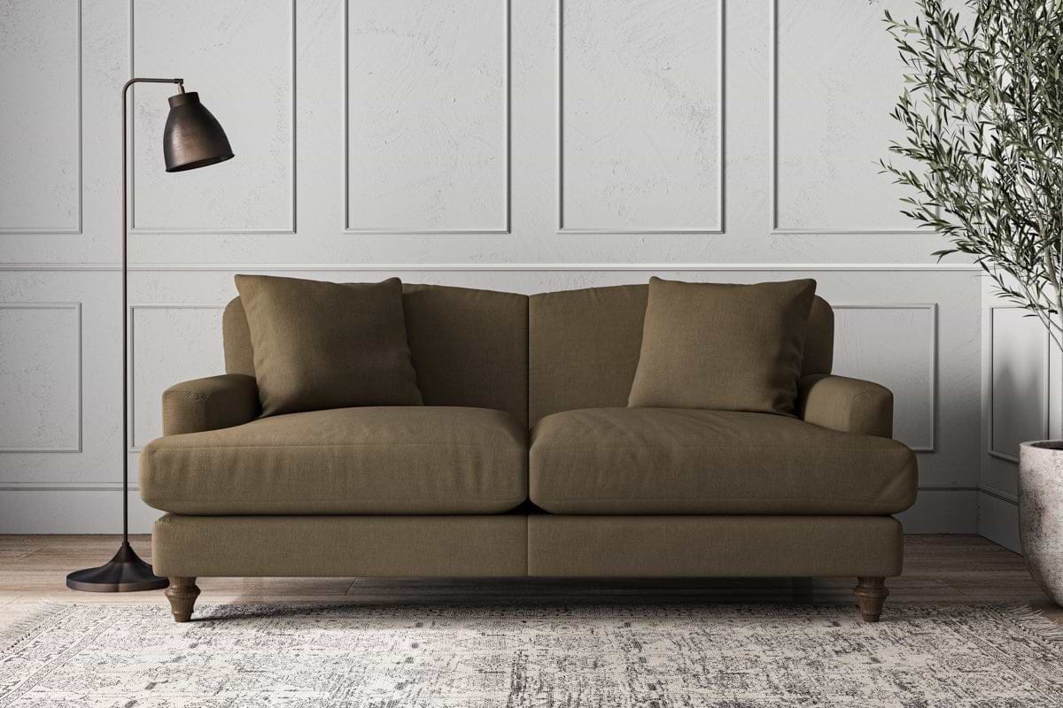 Deni Medium Sofa - Brera Linen Chestnut-MAKE TO ORDER-Nkuku