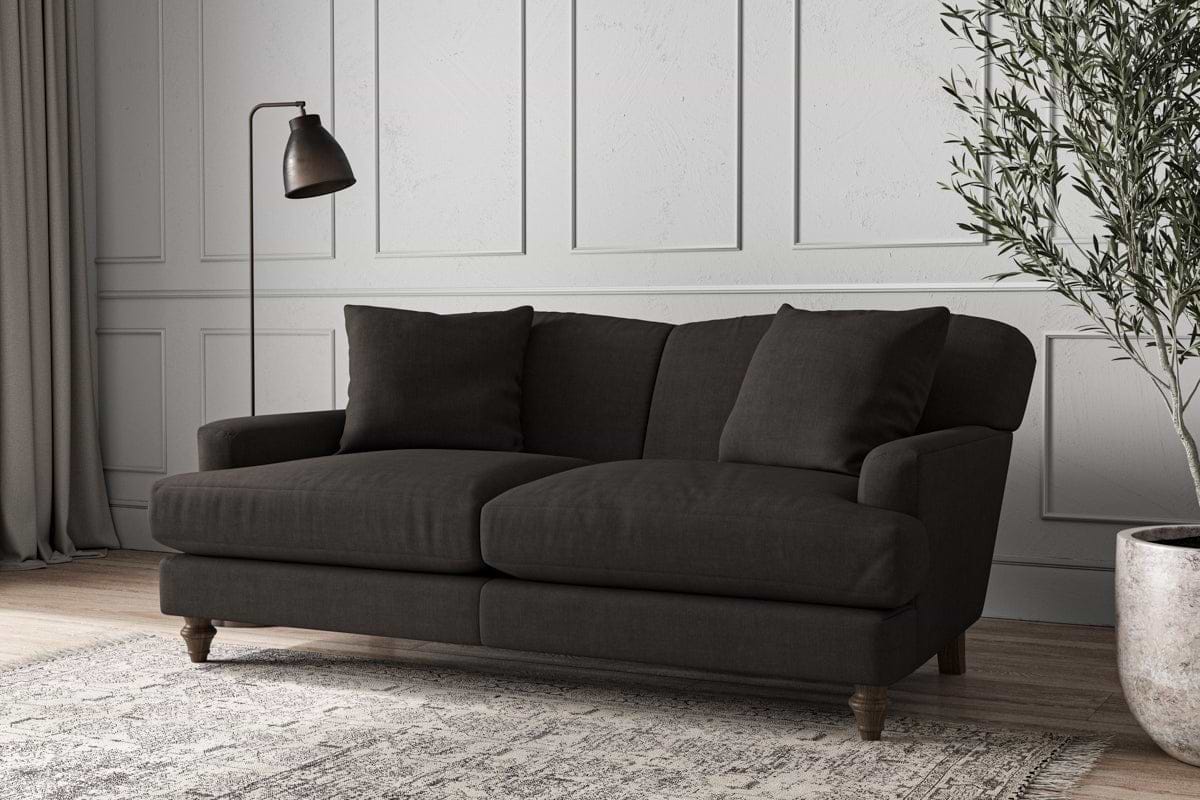 Deni Medium Sofa - Brera Linen Espresso