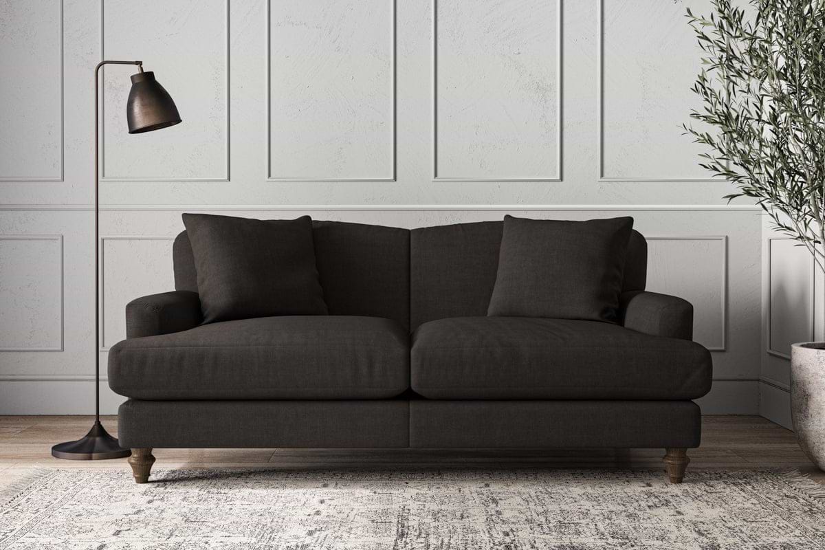 Deni Medium Sofa - Brera Linen Espresso-MAKE TO ORDER-Nkuku