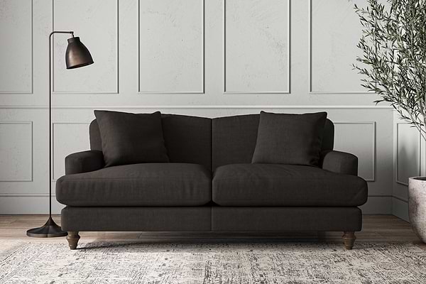 Deni Medium Sofa - Brera Linen Espresso