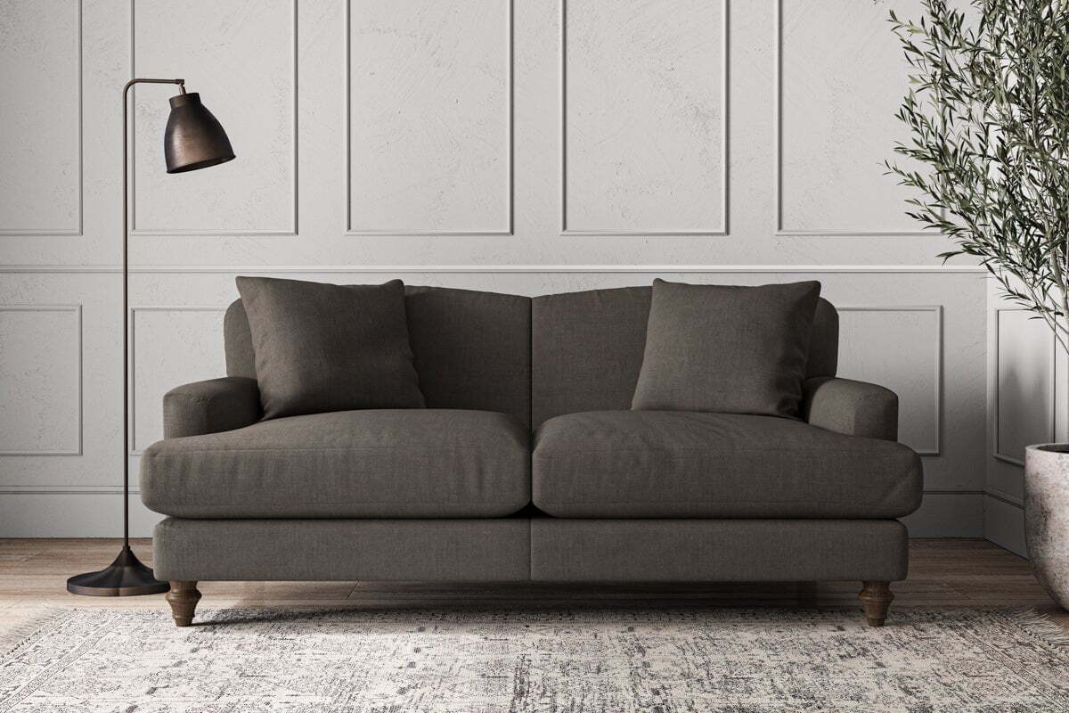 Deni Medium Sofa - Brera Linen Granite-MAKE TO ORDER-Nkuku