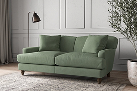Deni Medium Sofa - Brera Linen Jade-MAKE TO ORDER-Nkuku