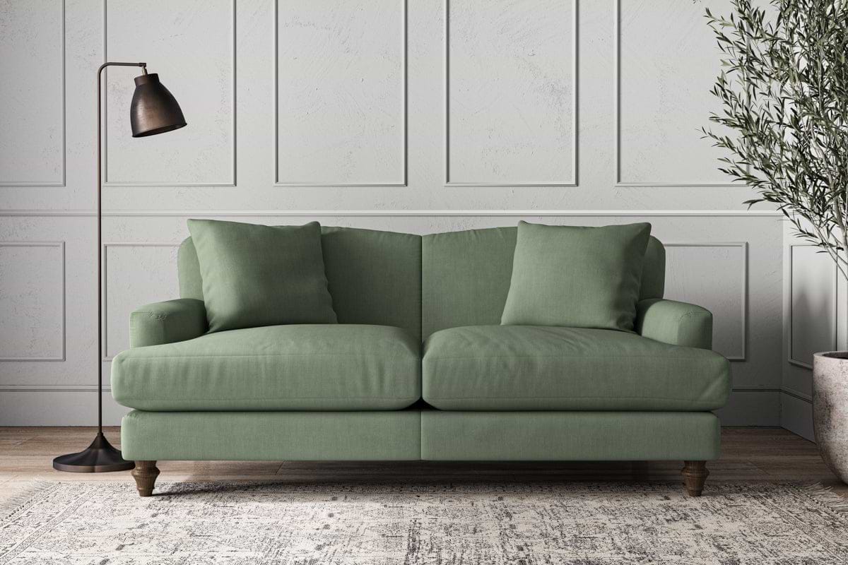 Deni Medium Sofa - Brera Linen Jade-MAKE TO ORDER-Nkuku