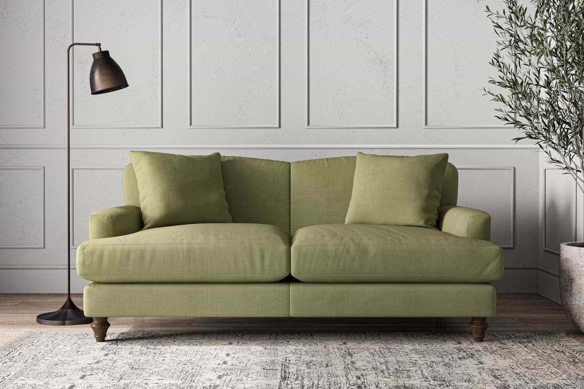 Deni Medium Sofa - Brera Linen Sage-MAKE TO ORDER-Nkuku