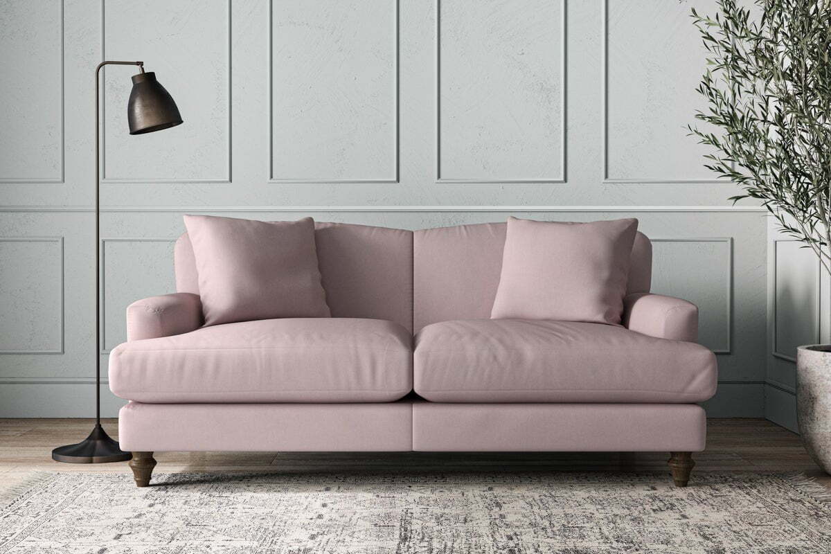 Deni Medium Sofa - Recycled Cotton Lavender-MAKE TO ORDER-Nkuku