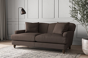 Deni Medium Sofa - Recycled Cotton Mocha-MAKE TO ORDER-Nkuku