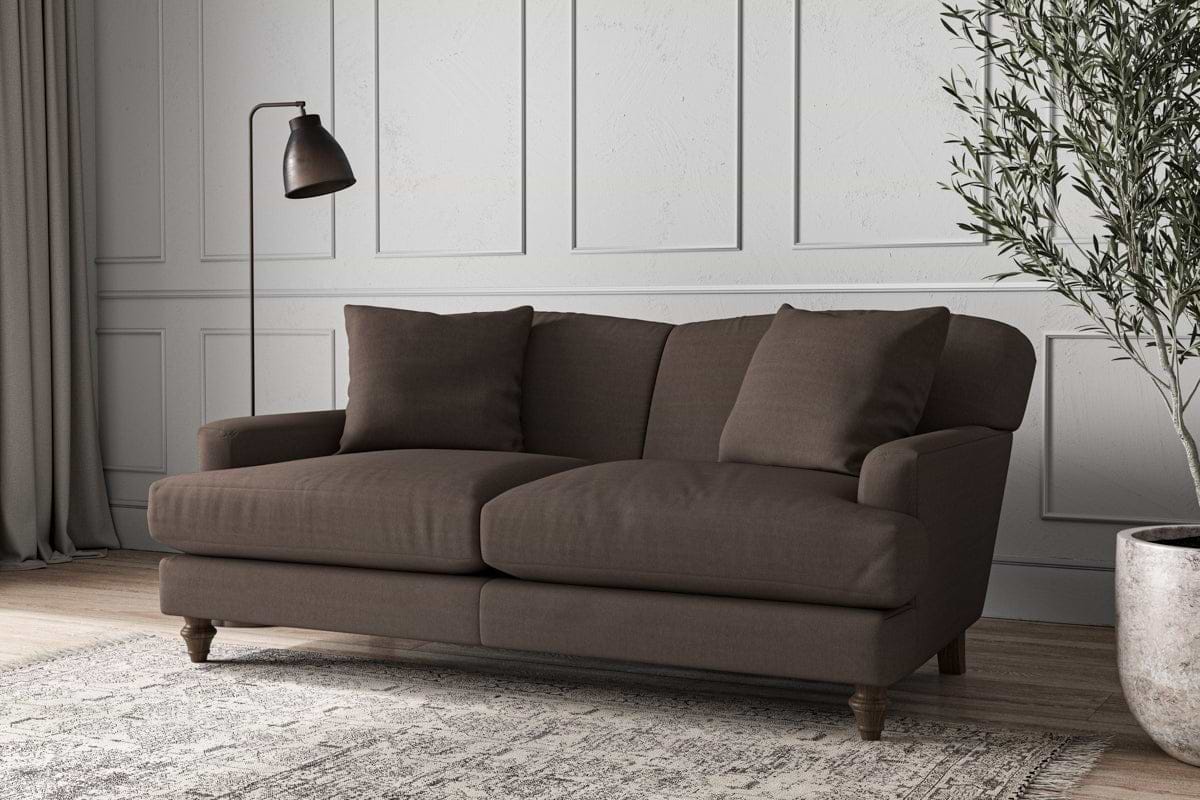 Deni Medium Sofa - Recycled Cotton Mocha-MAKE TO ORDER-Nkuku