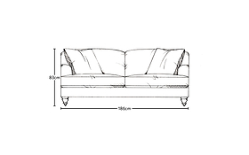 Deni Medium Sofa - Recycled Cotton Natural