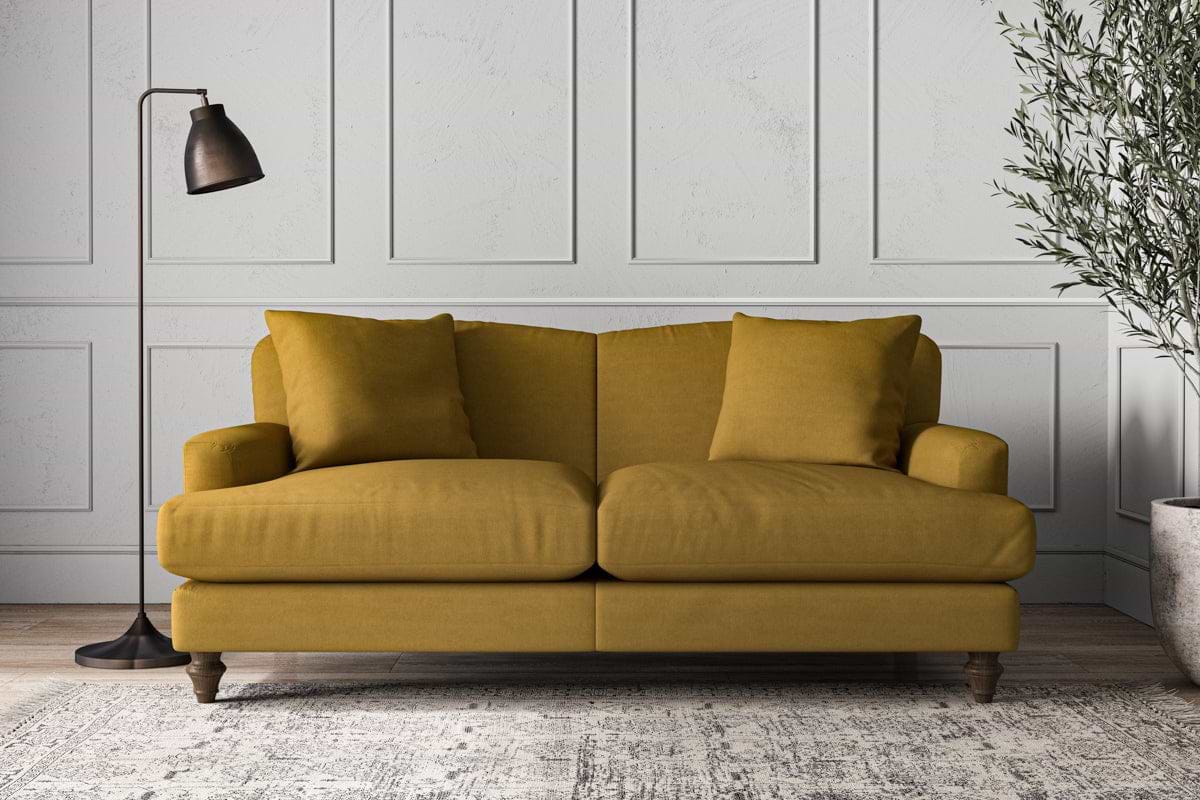 Deni Medium Sofa - Recycled Cotton Ochre-MAKE TO ORDER-Nkuku