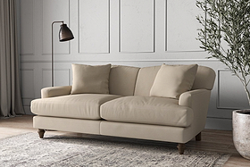 Deni Medium Sofa - Recycled Cotton Stone-MAKE TO ORDER-Nkuku