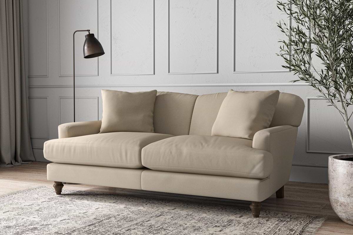 Deni Medium Sofa - Recycled Cotton Stone-MAKE TO ORDER-Nkuku