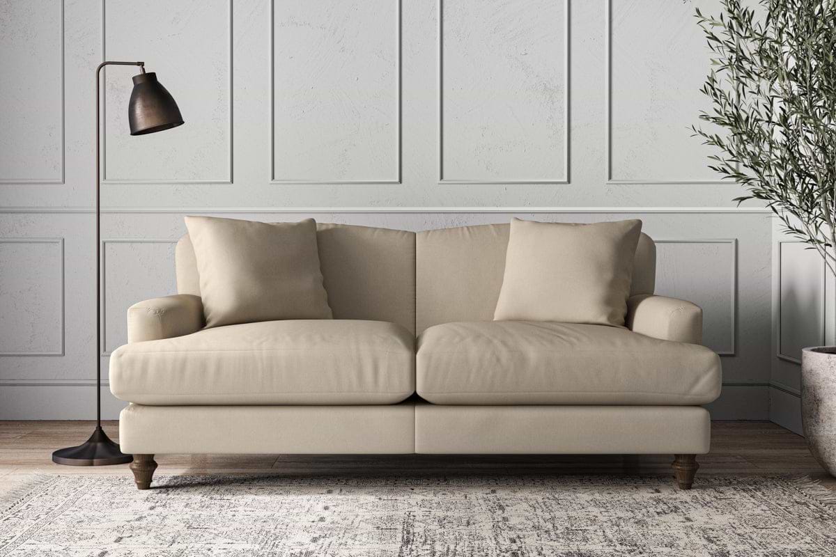Deni Medium Sofa - Recycled Cotton Stone-MAKE TO ORDER-Nkuku