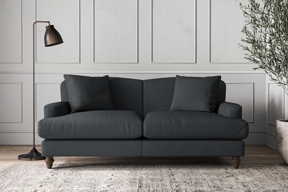 Deni Medium Sofa - Recycled Cotton Thunder-MAKE TO ORDER-Nkuku