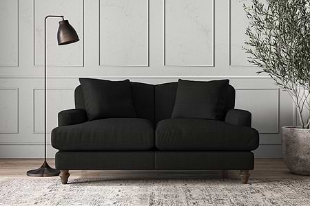 Deni Small Sofa - Brera Linen Charcoal