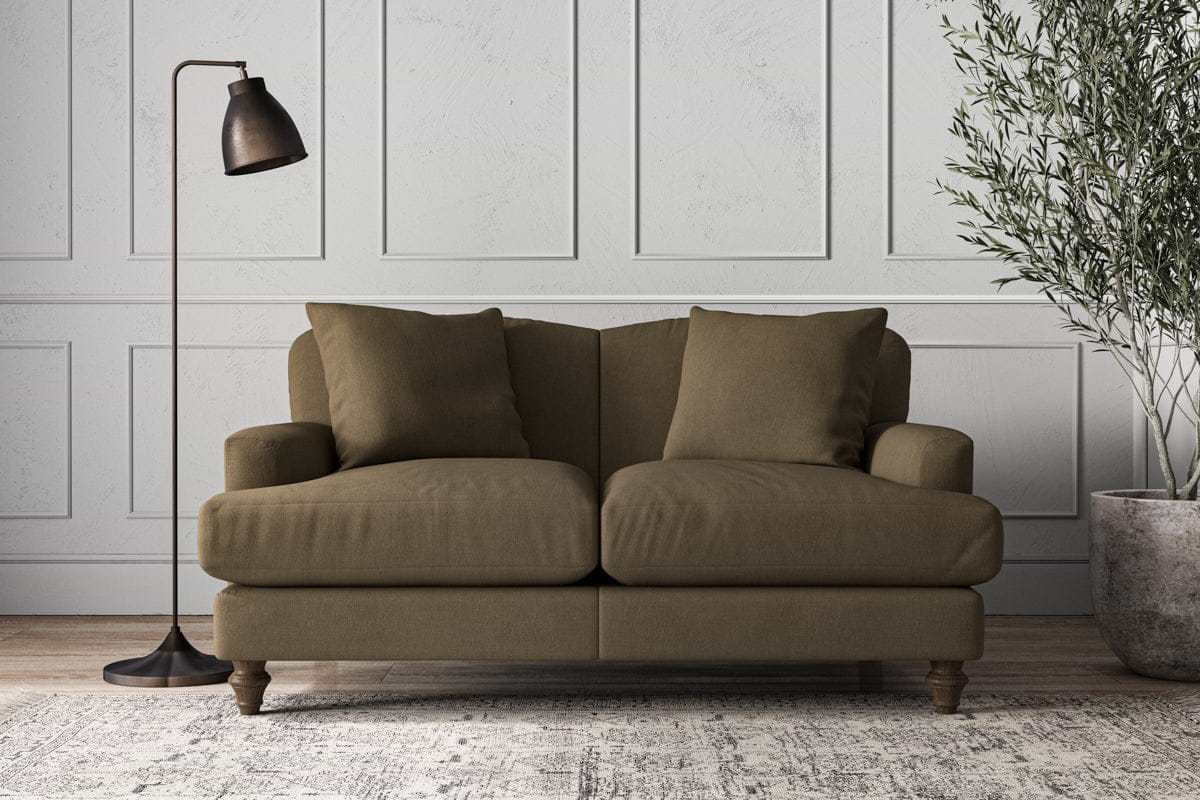 Deni Small Sofa - Brera Linen Chestnut-MAKE TO ORDER-Nkuku