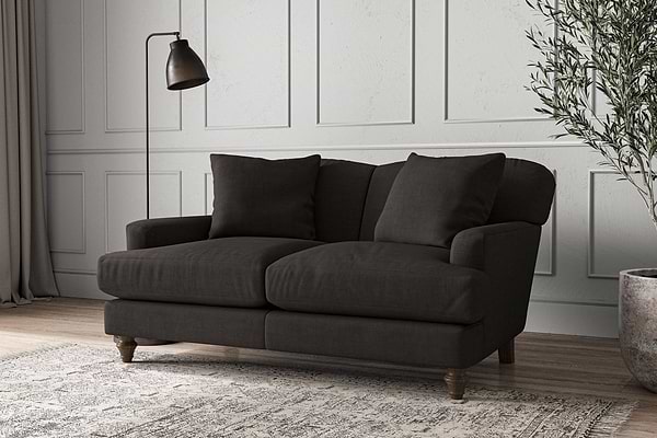 Deni Small Sofa - Brera Linen Espresso