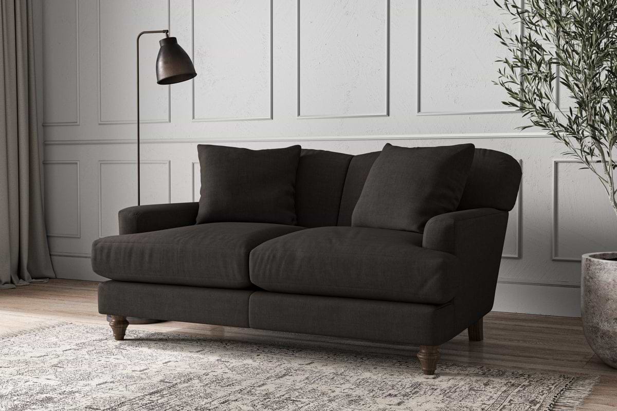 Deni Small Sofa - Brera Linen Espresso