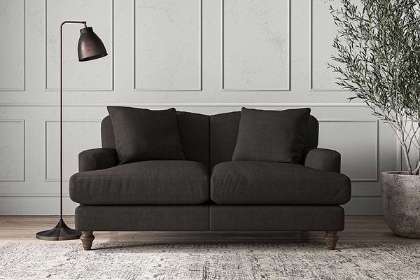 Deni Small Sofa - Brera Linen Espresso