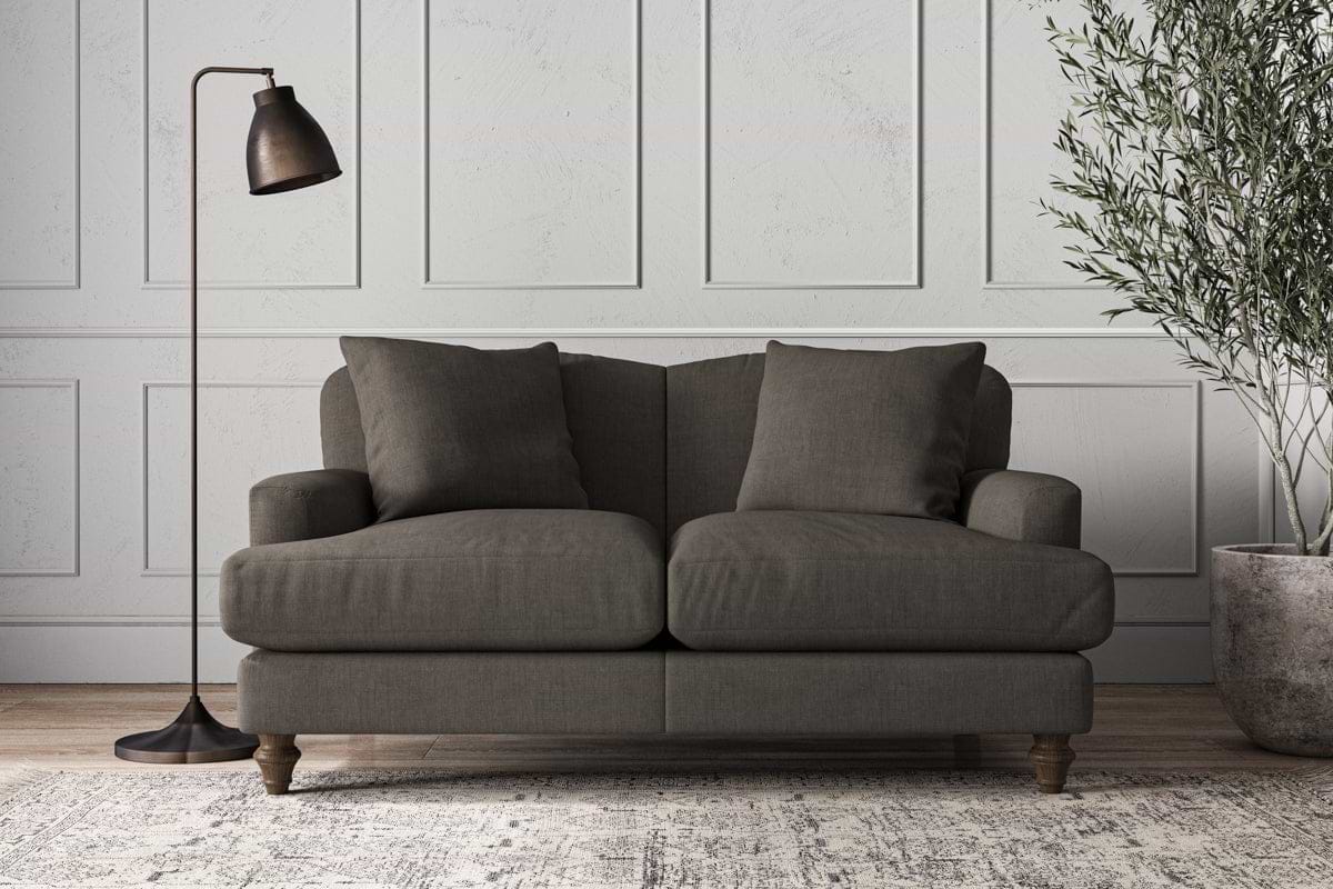 Deni Small Sofa - Brera Linen Granite-MAKE TO ORDER-Nkuku