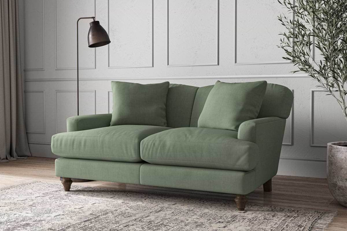 Deni Small Sofa - Brera Linen Jade-MAKE TO ORDER-Nkuku