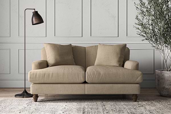 Deni Small Sofa - Brera Linen Pebble