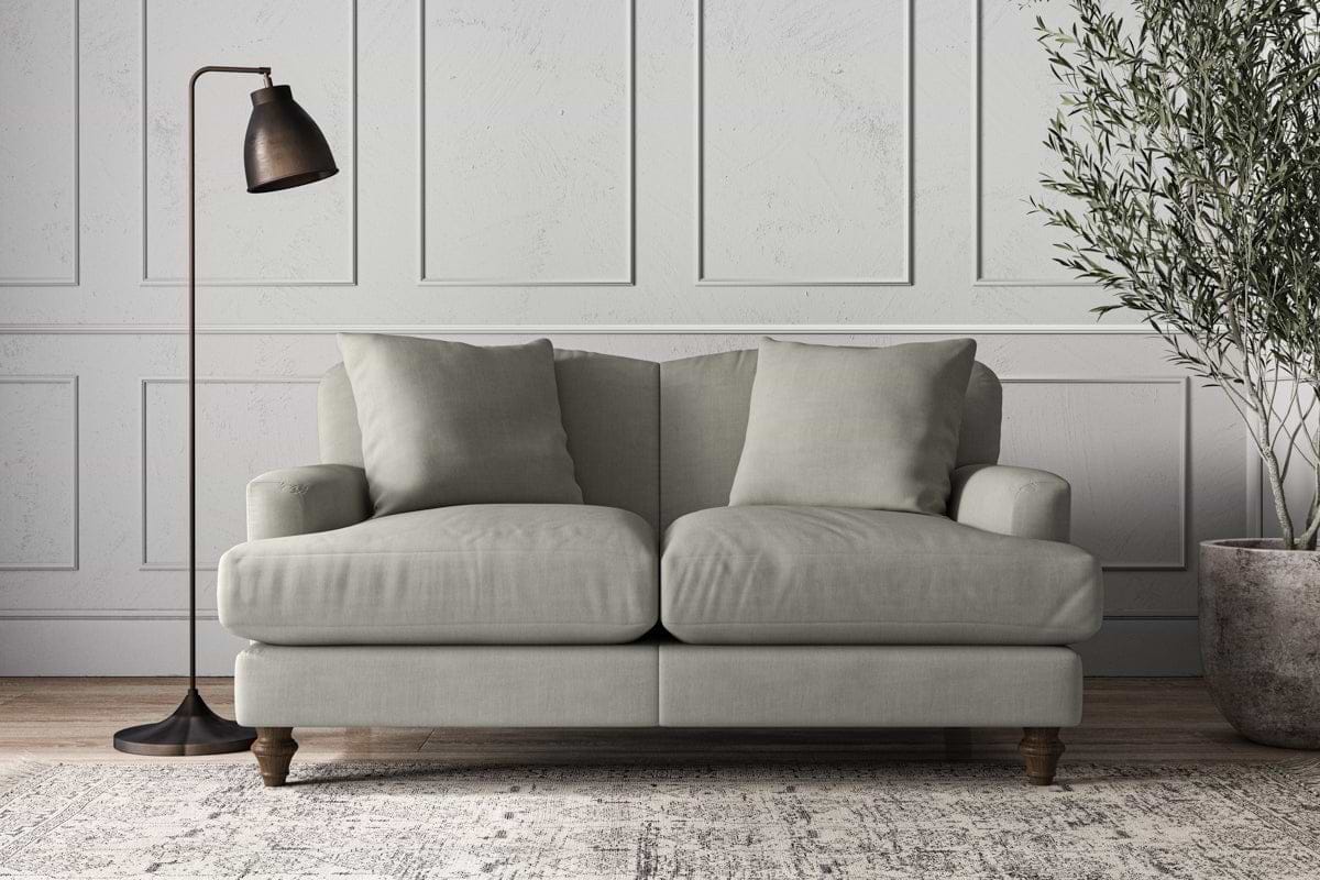 Deni Small Sofa - Brera Linen Smoke-MAKE TO ORDER-Nkuku