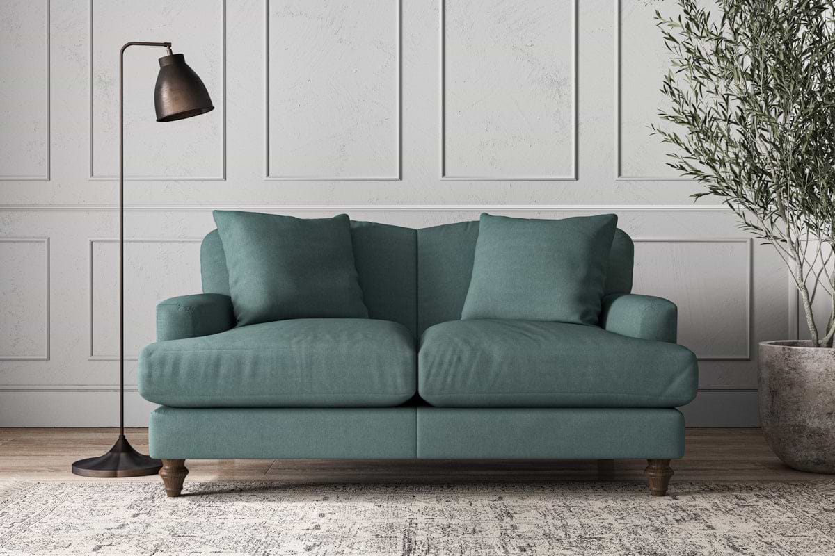 Deni Small Sofa - Recycled Cotton Airforce-MAKE TO ORDER-Nkuku
