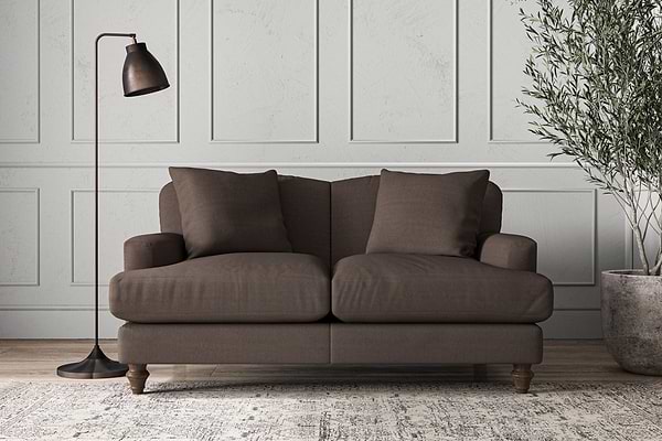 Deni Small Sofa - Recycled Cotton Mocha-MAKE TO ORDER-Nkuku