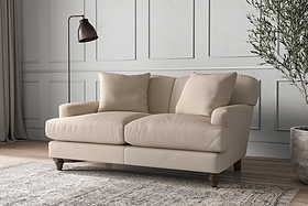 Deni Small Sofa - Recycled Cotton Natural-MAKE TO ORDER-Nkuku
